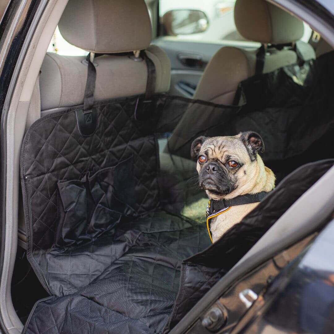Housse de protection siège avant voiture chien KARLIE FLAMINGO