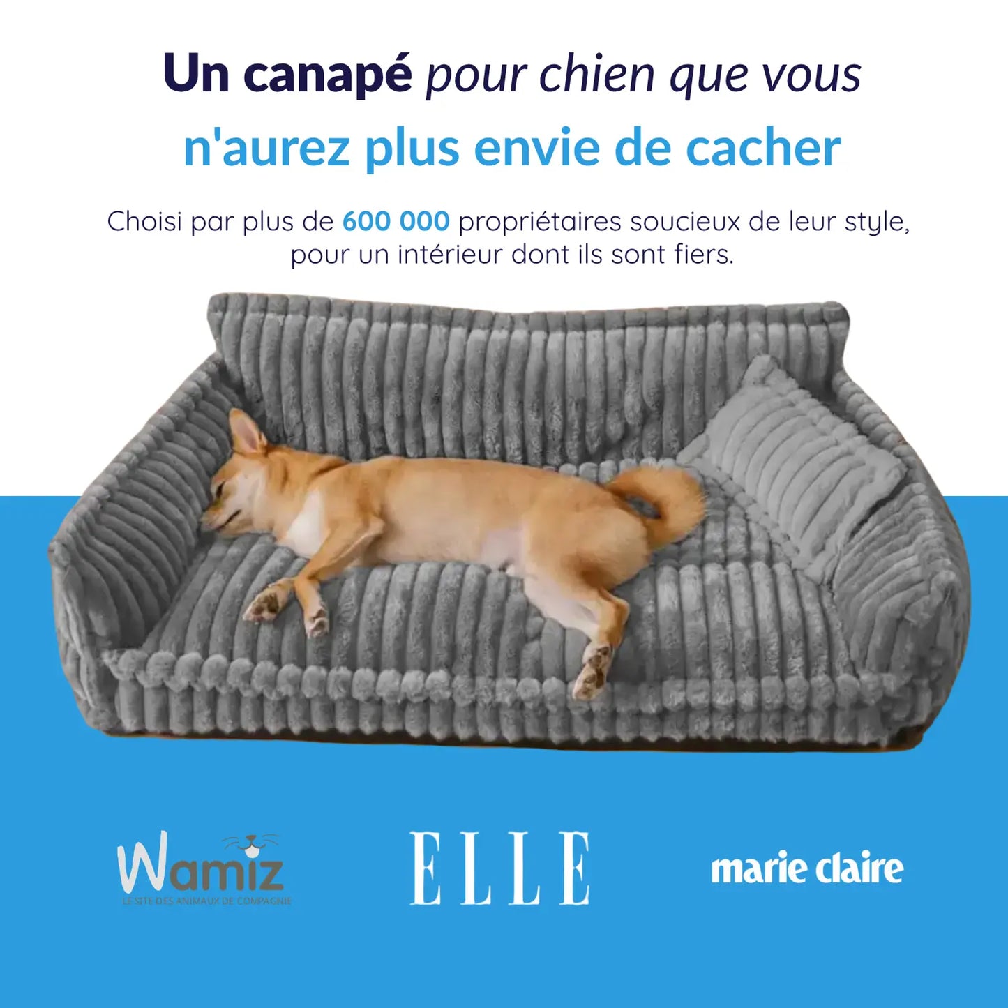 MrFluffyFriend® - Canapé Design Pour Chien